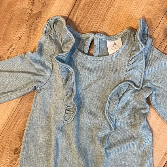 GAP Light Green Ruffle Shoulder One-Piece - Picture 3 of 5